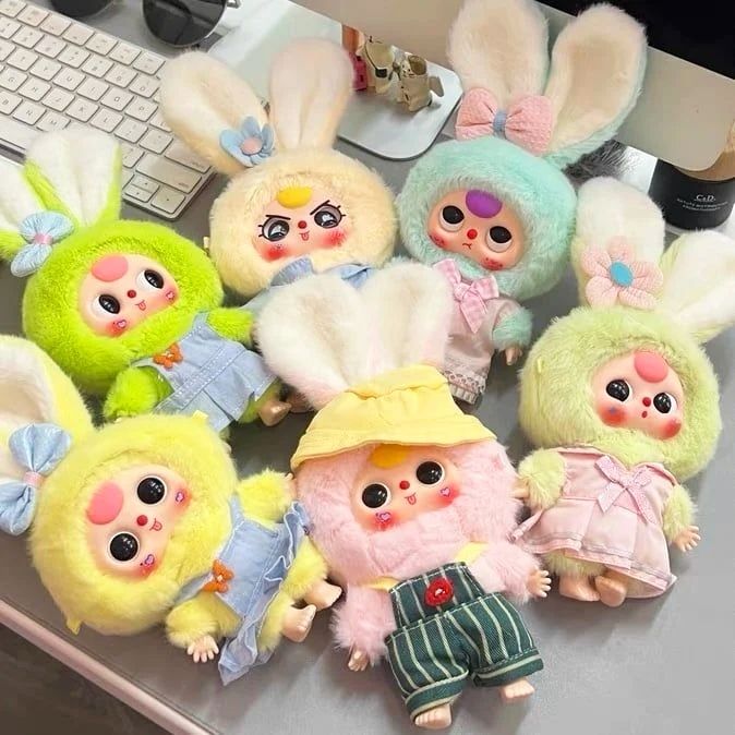Blind box hộp mù Baby Three Macaron Bunny Series Blind box chính hãng BL010