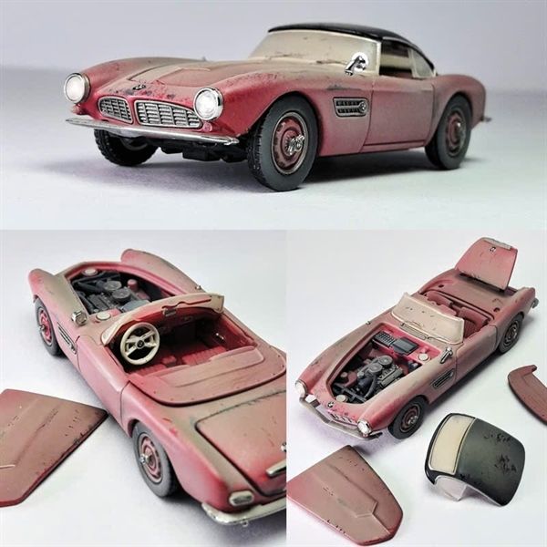 Mô hình xe BMW 507 Elvis Presley's tỉ lệ 1:64 GFCC models OT64082