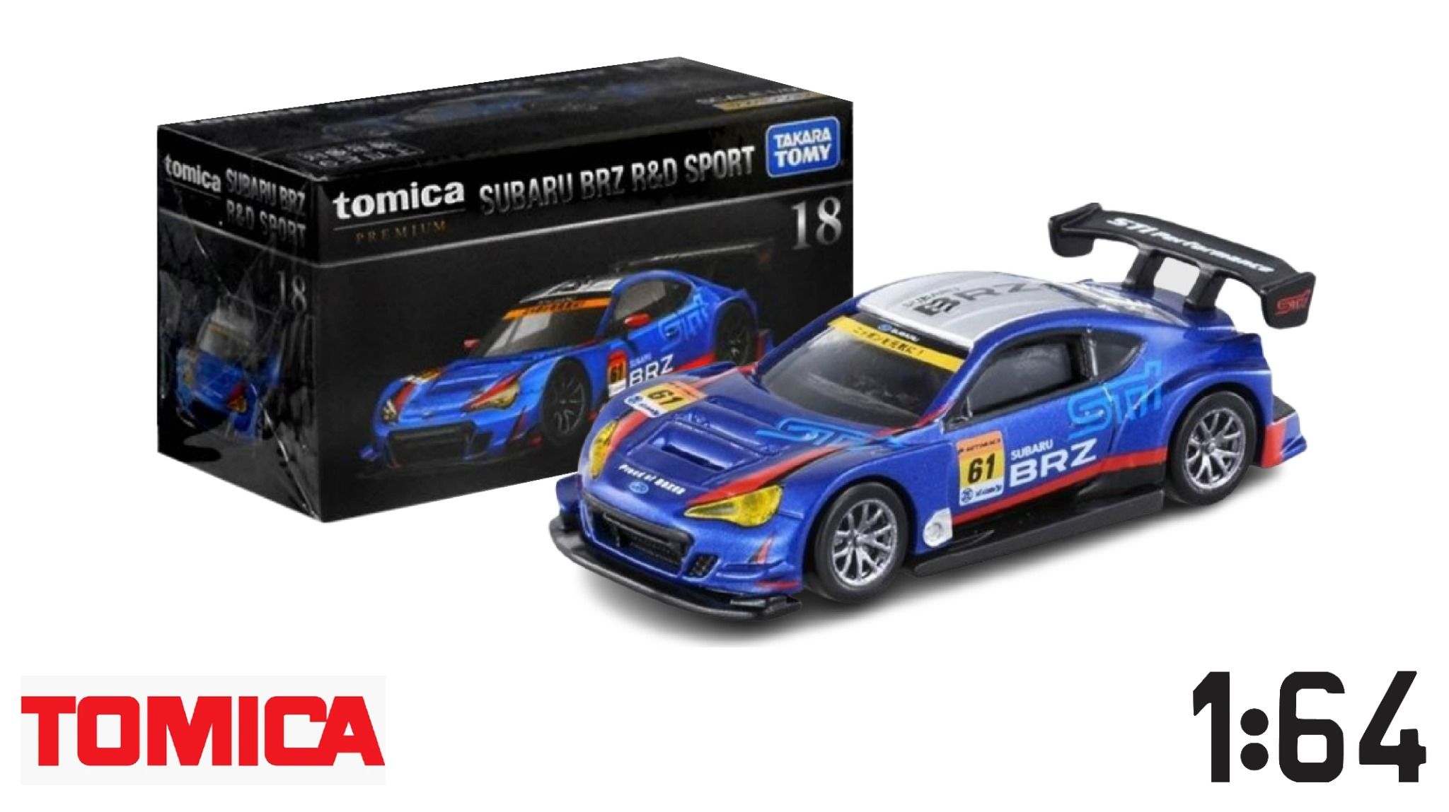 Mô hình xe Subaru BRZ R&D Sport tỉ lệ 1:64 Tomica Premium 108832