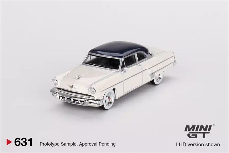 Mô hình xe Lincoln Capri 1954 Arctic White tỉ lệ 1:64 MiniGT MGT00631