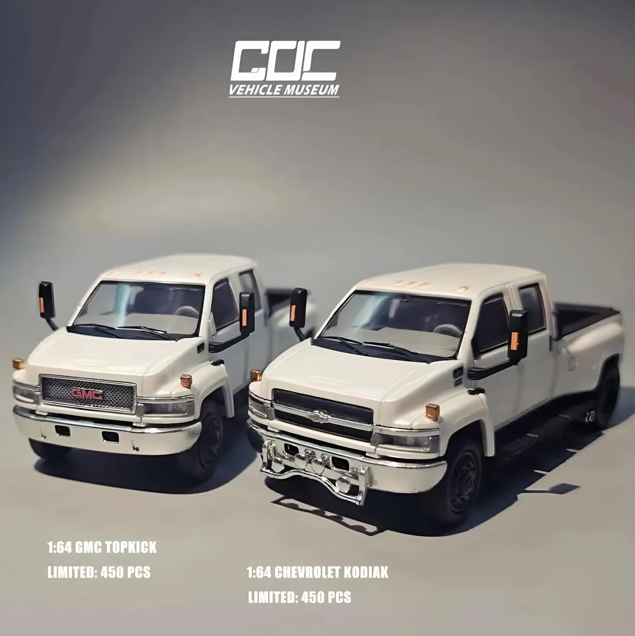 Mô hình xe bán tải pickup GMC - Chevrolet Kodiak American limited 450pcs tỉ lệ 1:64 GOC model OT64104