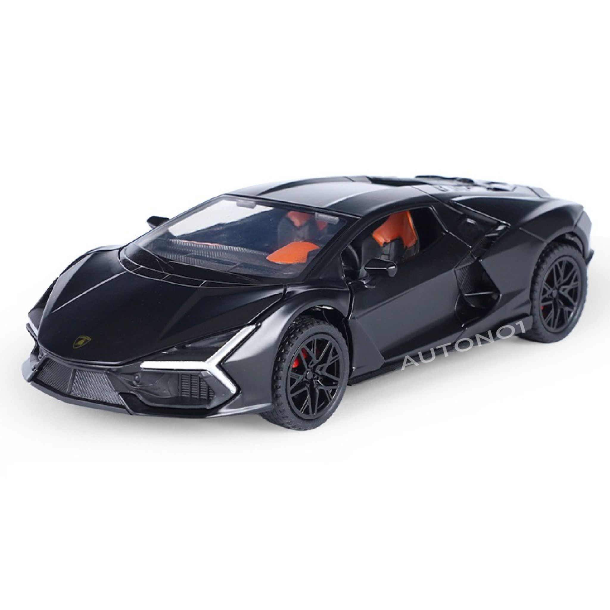 Mô hình Lamborghini Revuelto Hybrid có đèn kéo trớn mở full cửa 1:32 Alloy Model OT32029