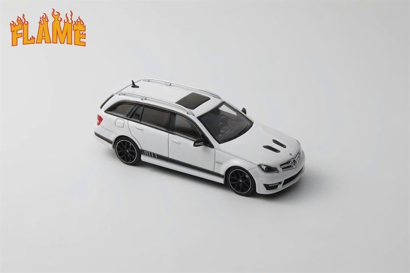 Mô hình xe Mercedes-Benz C63 AMG Edition 507 tỉ lệ 1:64 Flame Model OT64100