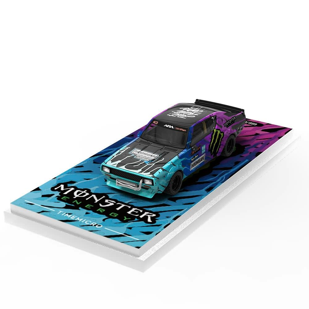 Mô hình xe Nissan Kenmeri KPGC110 Monster Black Ghost Claw tỉ lệ 1:64 Time Micro TM645610