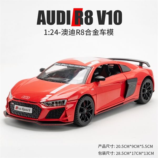 Mô hình xe Audi R8 V10 full open , đánh lái được tỉ lệ 1:24 Miniauto OT354