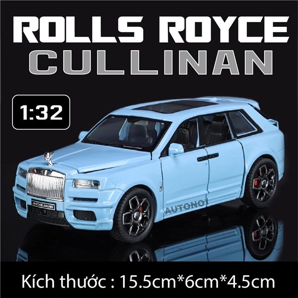 Mô hình xe Rolls Royce Cullinan full open, có đèn và âm thanh tỉ lệ 1:32 JincheJiang Model OT455