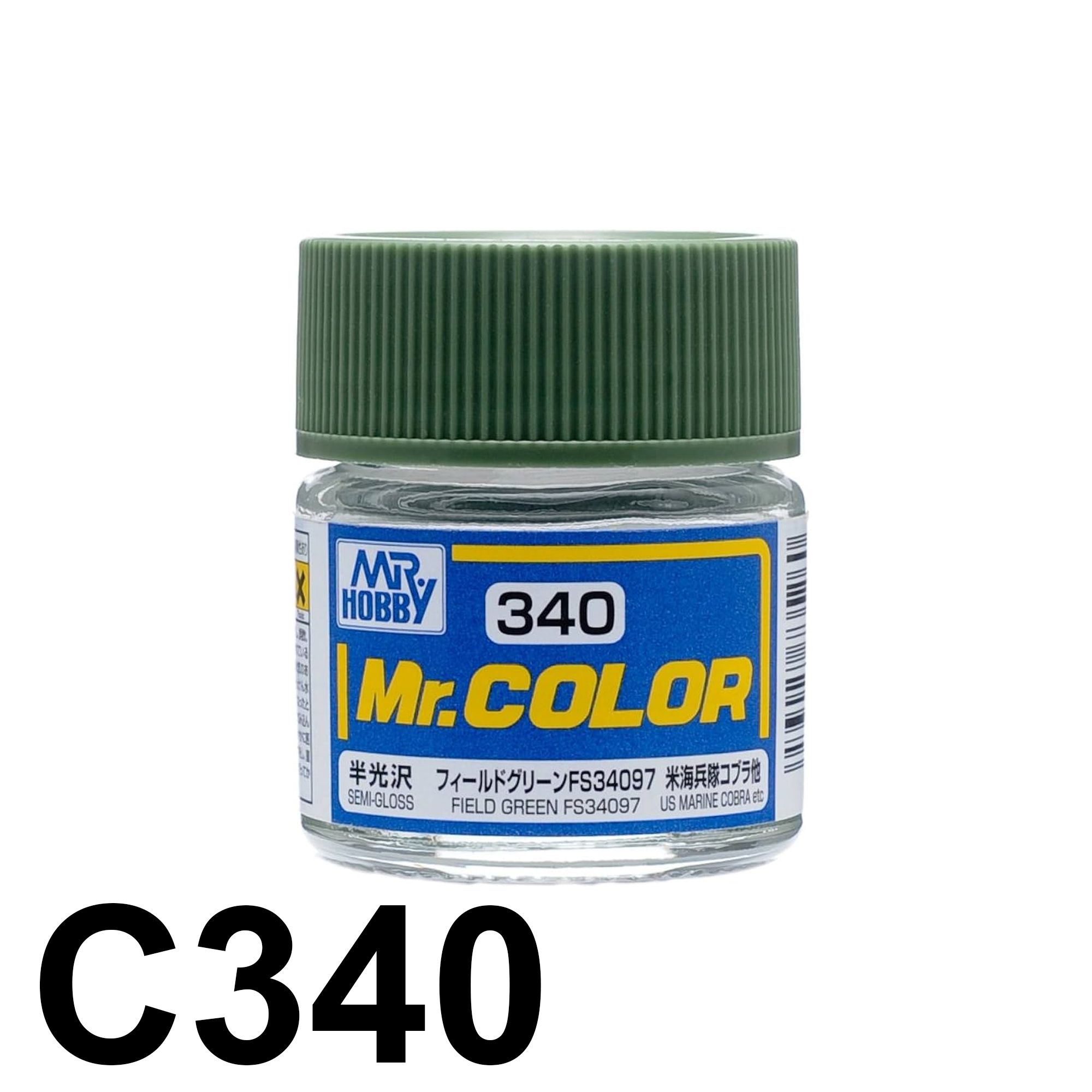 Lacquer C340 Field Green FS34097 sơn mô hình màu Xám 10ml Mr.Hobby C340