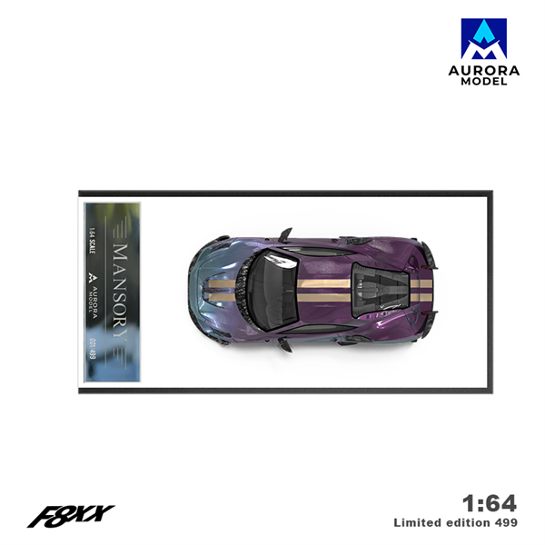 Mô hình xe Ferrari F8 Tributo Mansory F8XX Chameleon tỉ lệ 1:64 Aurora Model AM646510