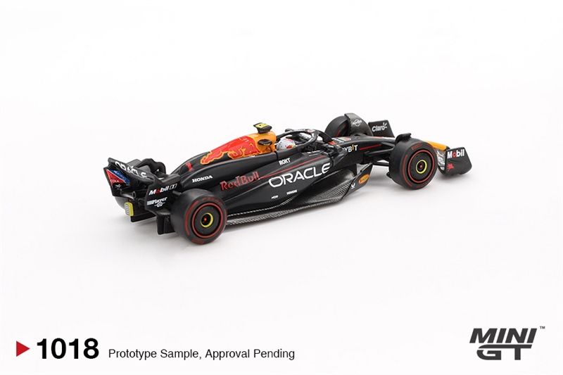 Mô hình xe Oracle Red Bull Racing RB20 #1 Max Verstappen 2024 F1 2024 Bahrain GP Winner tỉ lệ 1:64 MiniGT MGT01018 (NO CHASE CAR)