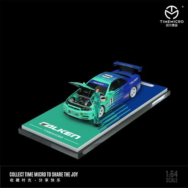 Mô hình xe Nissan GTR34 Falken tỉ lệ 1:64 Time Micro TM643427