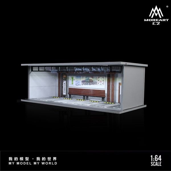 Hộp trưng bày mô phỏng Horikawa Parking Lot Lighting Version Assembly Scene tỉ lệ 1:64 MoreArt MO914059
