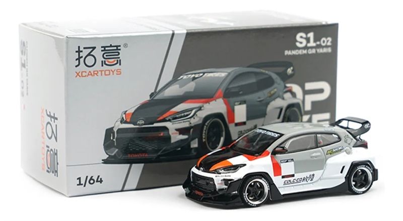 Mô hình xe Toyota Yaris GR Pamdem S1-02 tỉ lệ 1:64 Poprace S1-02