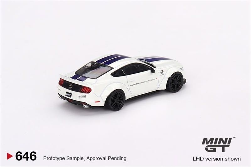Xe mô hình ô tô Ford mustang GT LB-Works White bản card tỉ lệ 1:64 MiniGT MGT00646