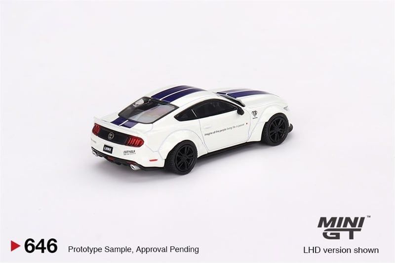  Xe mô hình ô tô Ford mustang GT LB-Works White bản card tỉ lệ 1:64 MiniGT MGT00646 