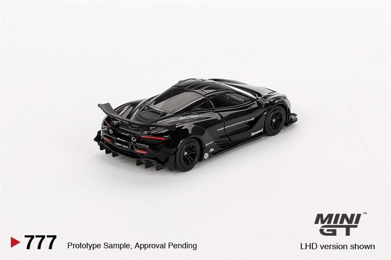 Mô hình xe ô tô McLaren 720S LB★Works Black tỉ lệ 1:64 bản card MiniGT MGT00777-MJ