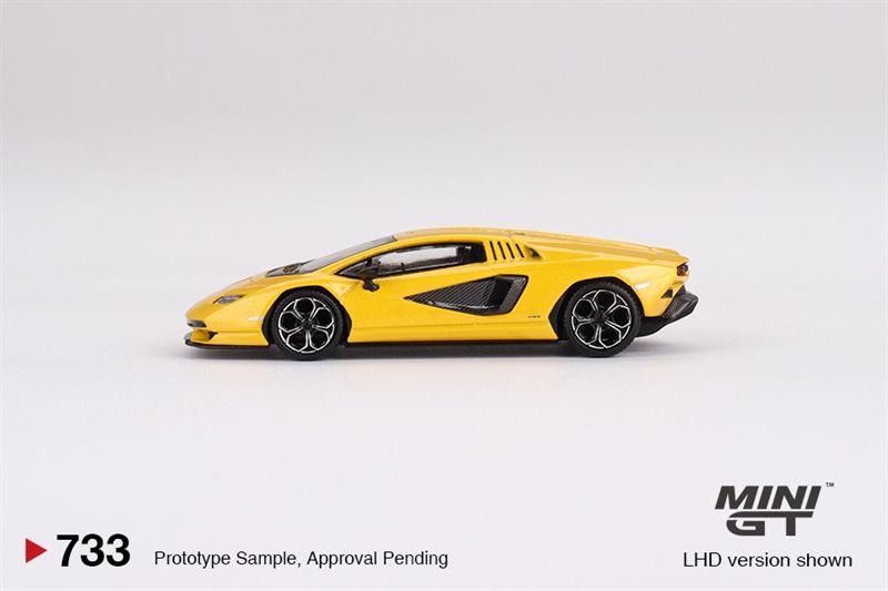 Mô hình xe Lamborghini Countach LPI 800-4 New Giallo Orion bản card tỉ lệ 1:64 MiniGT MGT00733-MJ