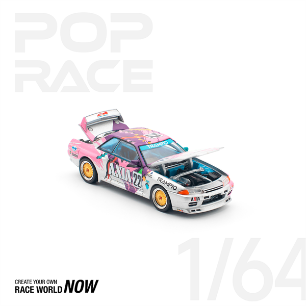 Mô hình xe NISSAN SKYLINE GT-R R32 #22 AXIA GROUP A tỉ lệ 1:64 Poprace PR640103