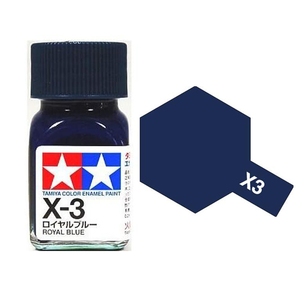 Enamel x3 royal blue sơn mô hình màu xanh dương 10ml Tamiya 80003