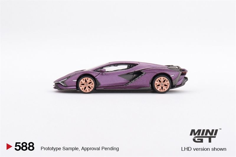 Mô hình xe Lamborghini Sián FKP 37 Matte Viola SE30 - HK Exclusive 1:64 MiniGT
