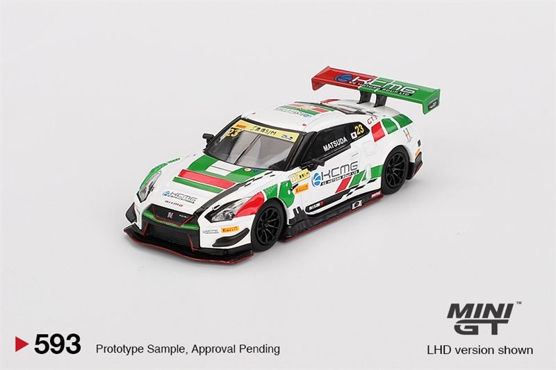 Mô hình xe Nissan GT-R NISMO GT3 #23 KCMG 2018 FIA GT World Cup Macau tỉ lệ 1:64 MiniGT MGT00593-BL