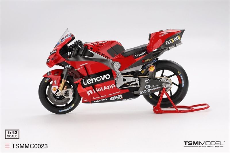 Mô hình xe mô tô cao cấp Ducati Desmosedici GP22 #63 Ducati Lenovo Team Moto GP 2022 GRAN PREMIO D'ITALIA tỉ lệ 1:12 TSMMC0023