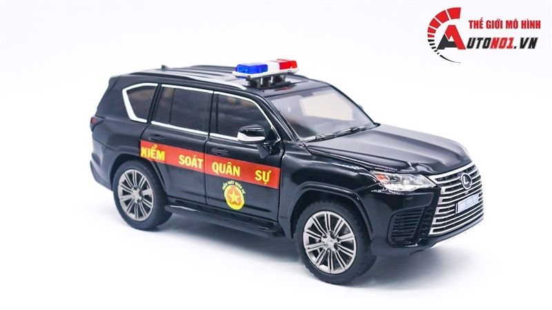 Mô hình xe độ Lx600 KSQS Kiểm soát quân sự full kính - full open 1:24 Chimei Autono1 OT200