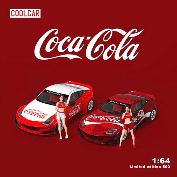 Mô hình xe Nissan 400Z Metal Red Cola tỉ lệ 1:64 Cool Car CC649109