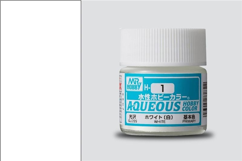 Acrylic H1 white sơn mô hình màu trắng 10ml Mr.Hobby H1