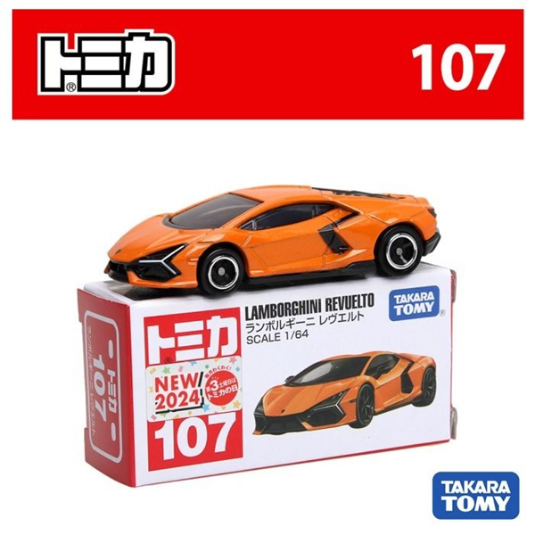 Mô hình xe Lamborghini Revuelto No.107 tỉ lệ 1:64 Tomica 917168