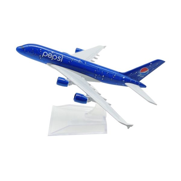 Mô hình máy bay Pepsi Air Airbus A380 kích thước 16cm MB16186