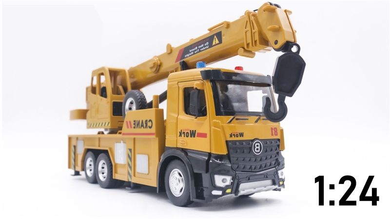 Mô hình xe công trình cần cẩu Jiadu hợp kim tỉ lệ 1:24 Lifting Crane Metal DieCast OT260
