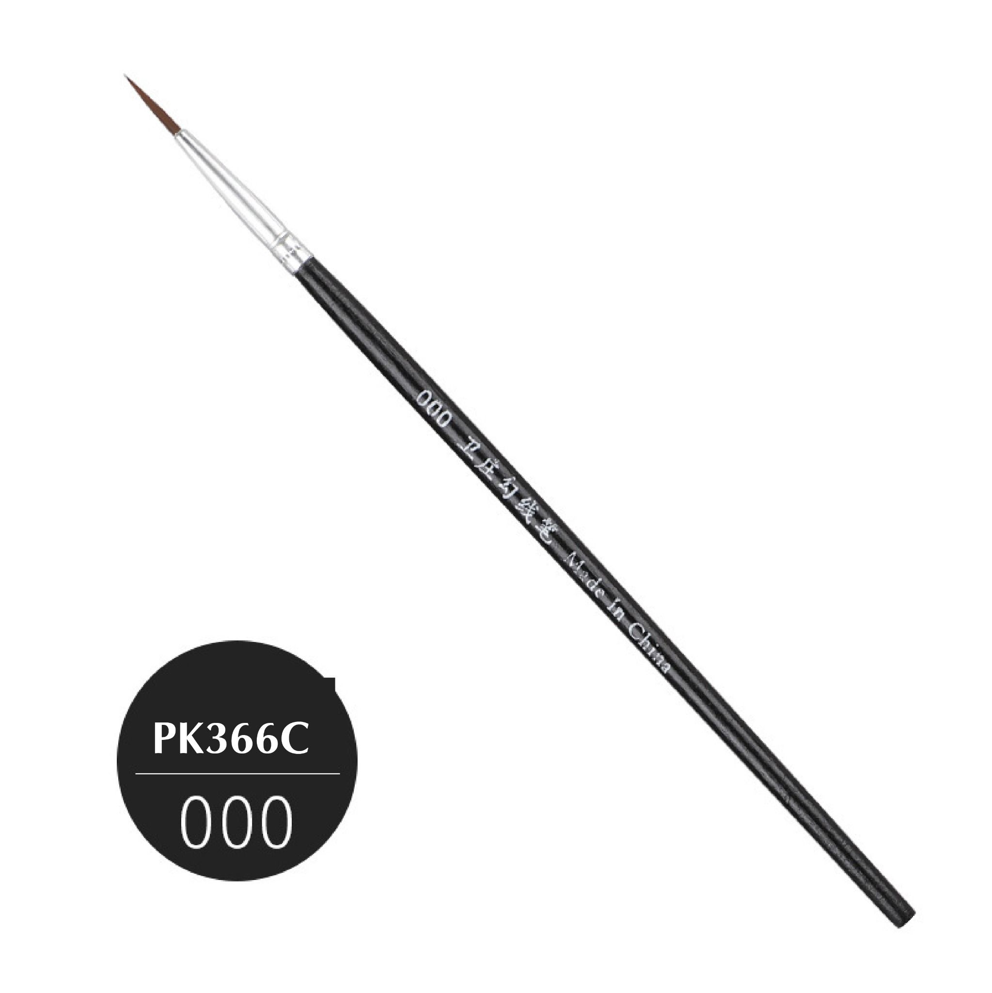 Cọ đầu nhọn vẽ line, chuyên dụng vẽ màu nước, sơn mô hình,gốc Enamel, Acrylic, custom BLACK