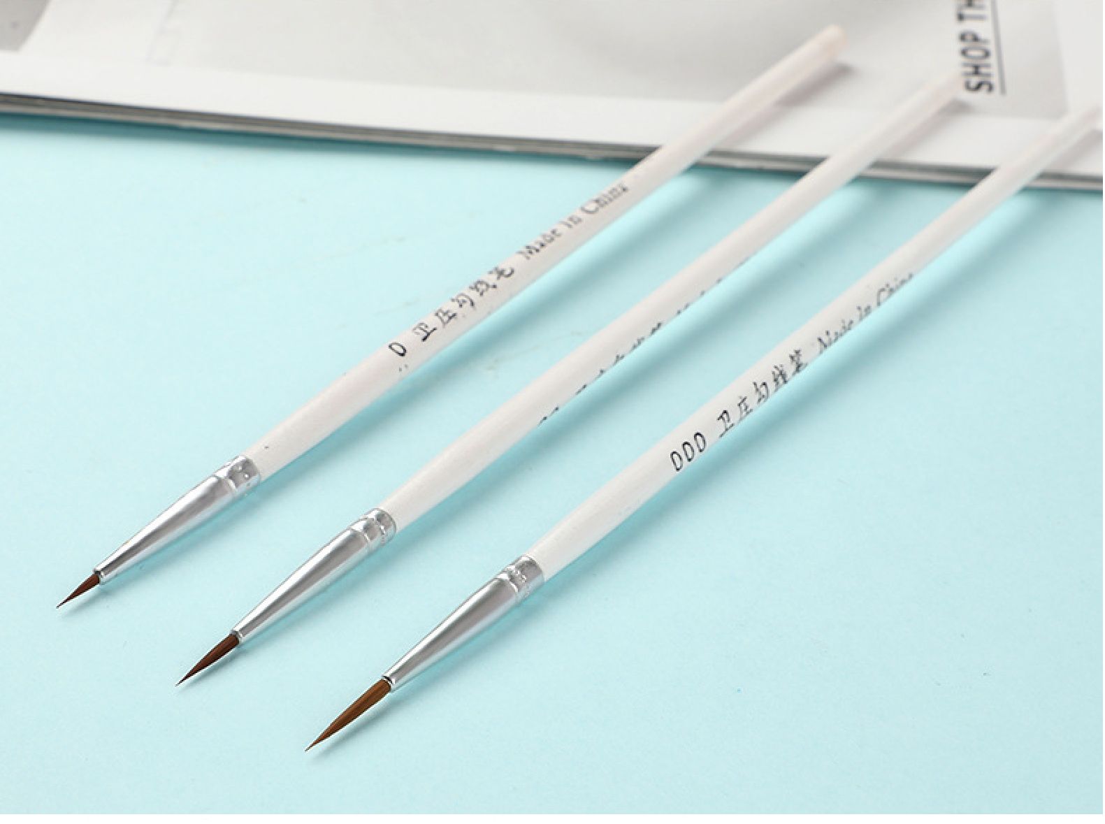 Cọ đầu nhọn vẽ line, chuyên dụng vẽ màu nước, sơn mô hình,gốc Enamel, Acrylic, custom BLUE