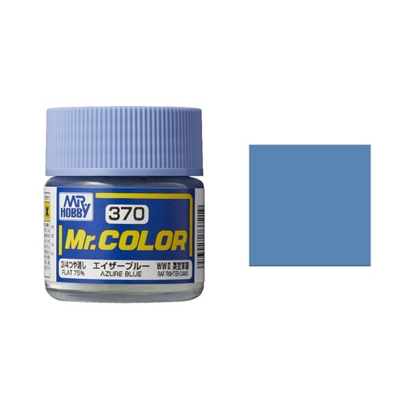 Lacquer C370 Azure Blue sơn mô hình màu xanh lam 10ml Mr.Hobby C370
