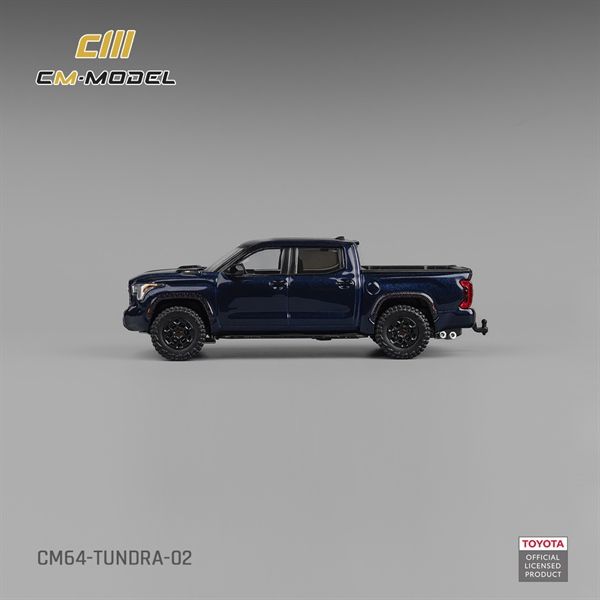 Mô hình xe bán tải Toyota Tundra Metallic blue mở được nắp thùng sau tỉ lệ 1:64 CM model CM64-TUNDRA-02