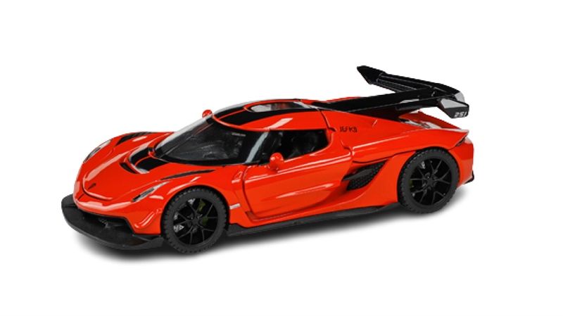 Mô hình xe Koenigsegg Jesko full open có đèn âm thanh tỉ lệ 1:32 Alloy model OT32044