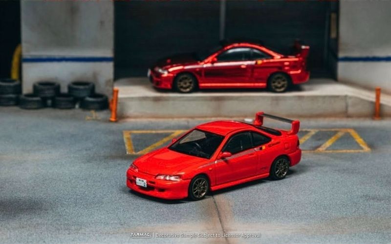 Mô hình xe Honda Mugen Integra Type-R DC2 in Milan Red tỉ lệ 1:64 Tarmac Works T64G-TL059-RE