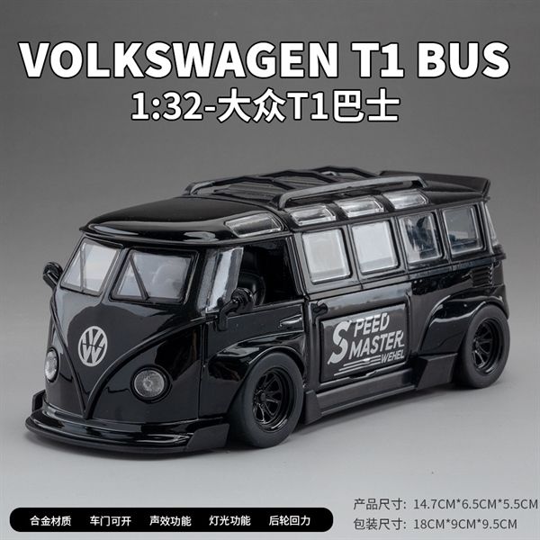 Mô hình xe VolkWagen T1 Bus Widebody tỉ lệ 1:32 Alloy Model OT465