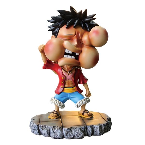 Mô hình nhân vật Onepiece Luffy biểu cảm mặt sưng 16cm FG112