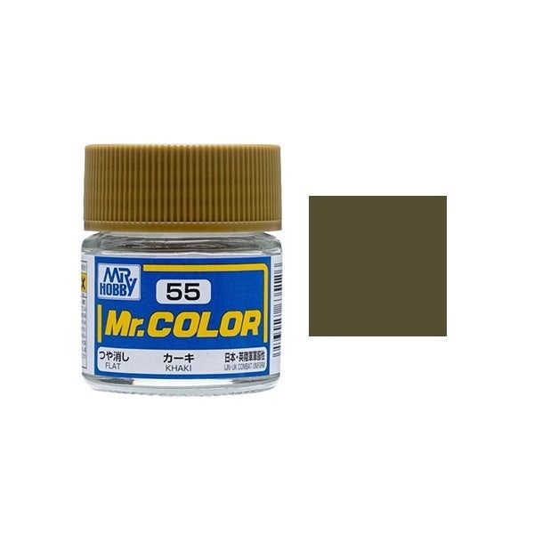 Lacquer C55 Khaki sơn mô hình 10ml Mr.Hobby C55