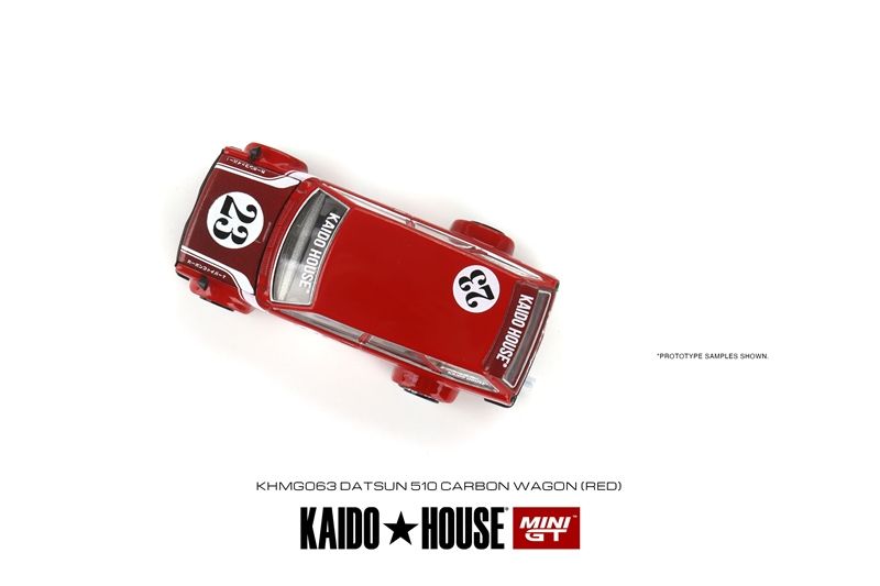 Mô hình xe Datsun KAIDO 510 Wagon CARBON FIBER V2 tỉ lệ 1:64 Kaido House KHMG063 (Loose)