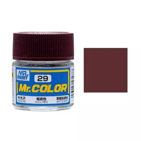 Lacquer C29 Hull Red sơn mô hình màu đỏ thân tàu 10ml Mr.Hobby C29