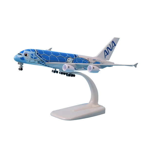 Mô hình máy bay Nhật Bản ANA Airlines Airbus A380 blue kích thước 20cm MB20086