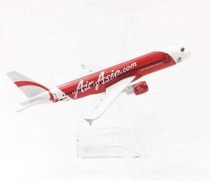  Mô hình máy bay Air Asia 9M-AHR A320-216 16cm MB16131 