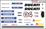  Decal nước độ Ducati V4S Advance tỉ lệ 1:12 Autono1 DC600C 