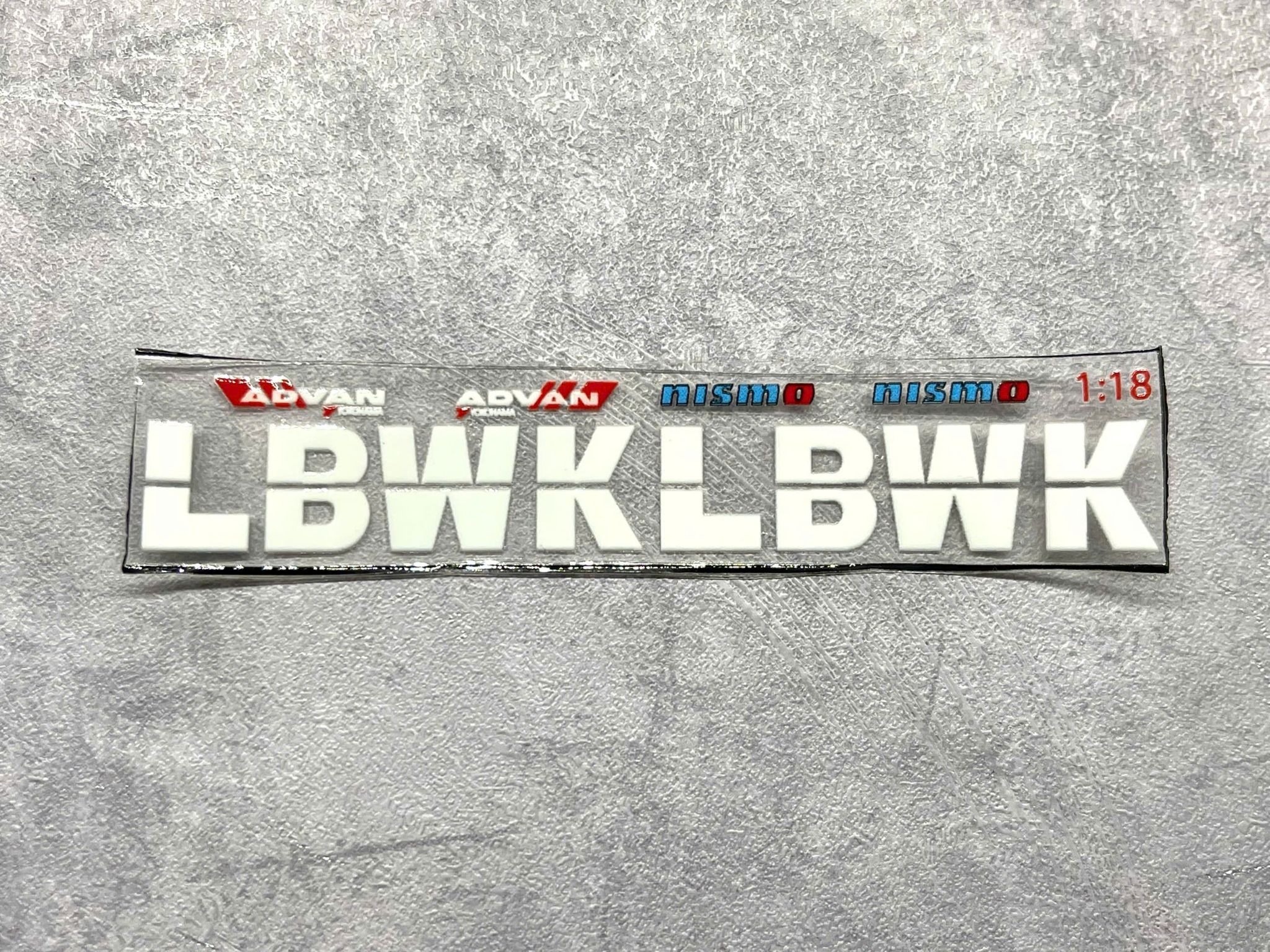 Decal UV cho mô hình ô tô tỉ lệ 1:18 dán tất cả nền màu Autono1 DC814