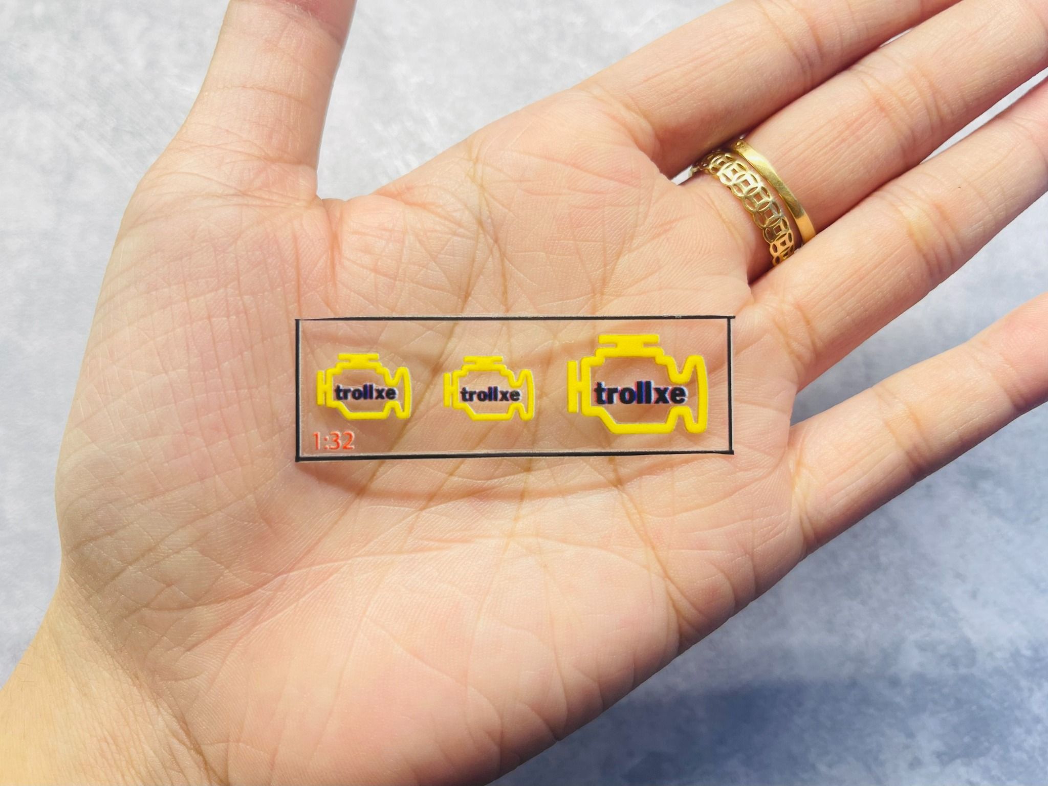Decal UV cho mô hình ô tô tỉ lệ 1:32 dán tất cả nền màu Autono1 DC815