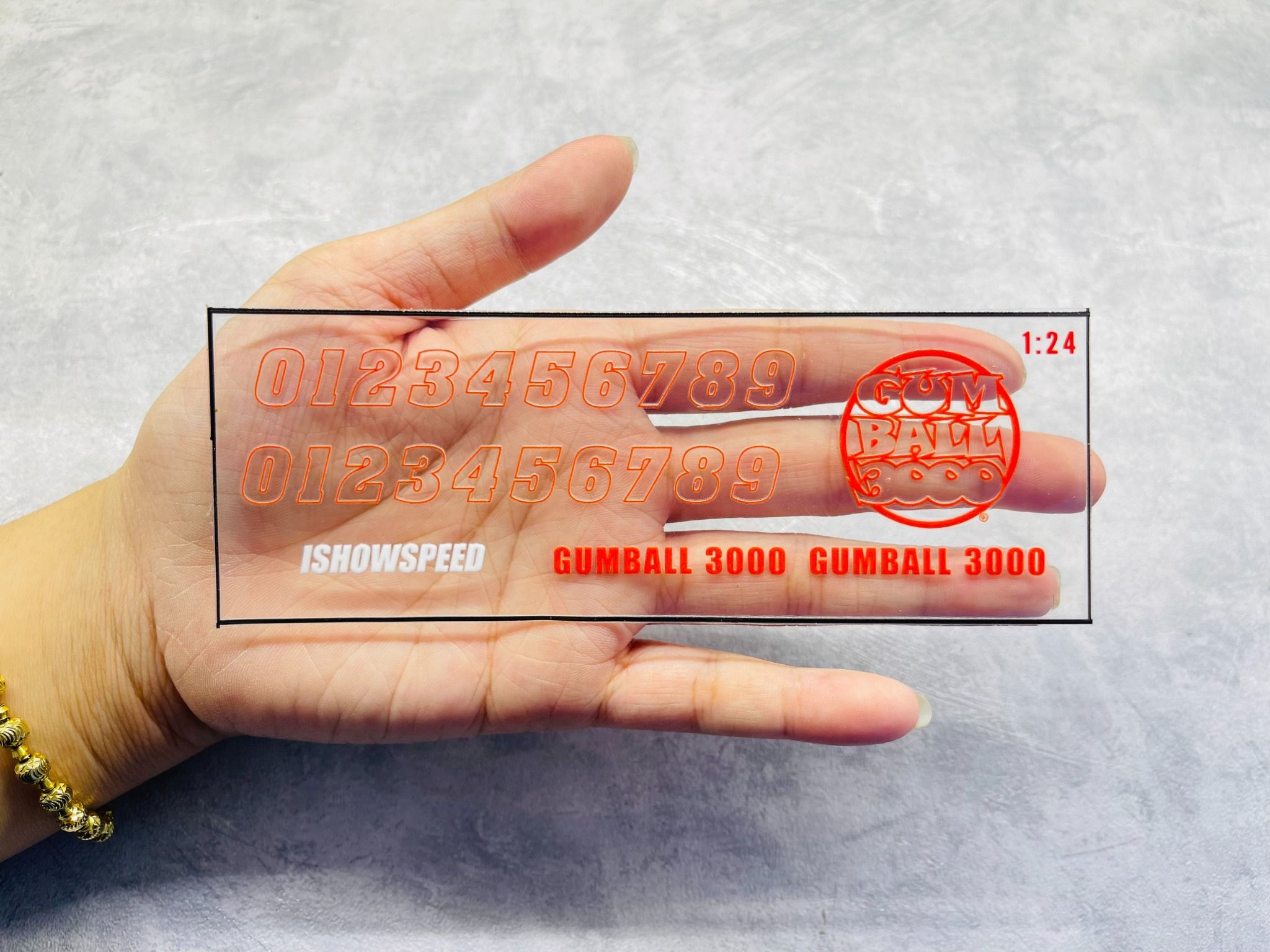 Decal UV sự kiện Gumball 3000 cho mô hình ô tô tỉ lệ 1:24 dán tất cả nền màu Autono1 DC830