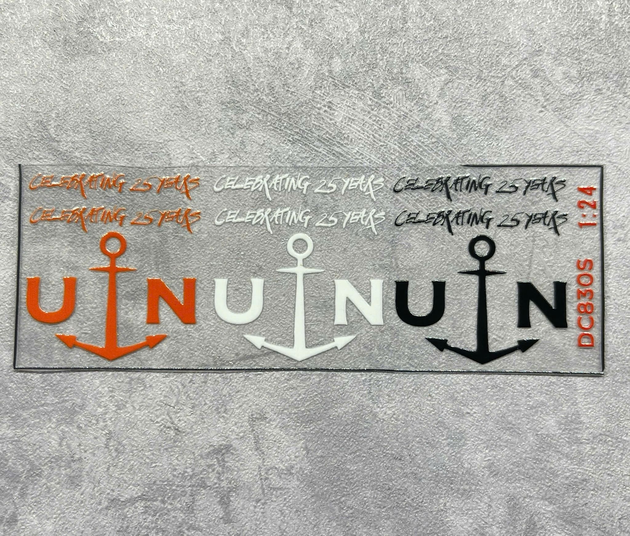 Decal UV sự kiện Gumball 3000 cho mô hình ô tô tỉ lệ 1:24 dán tất cả nền màu Autono1 DC830