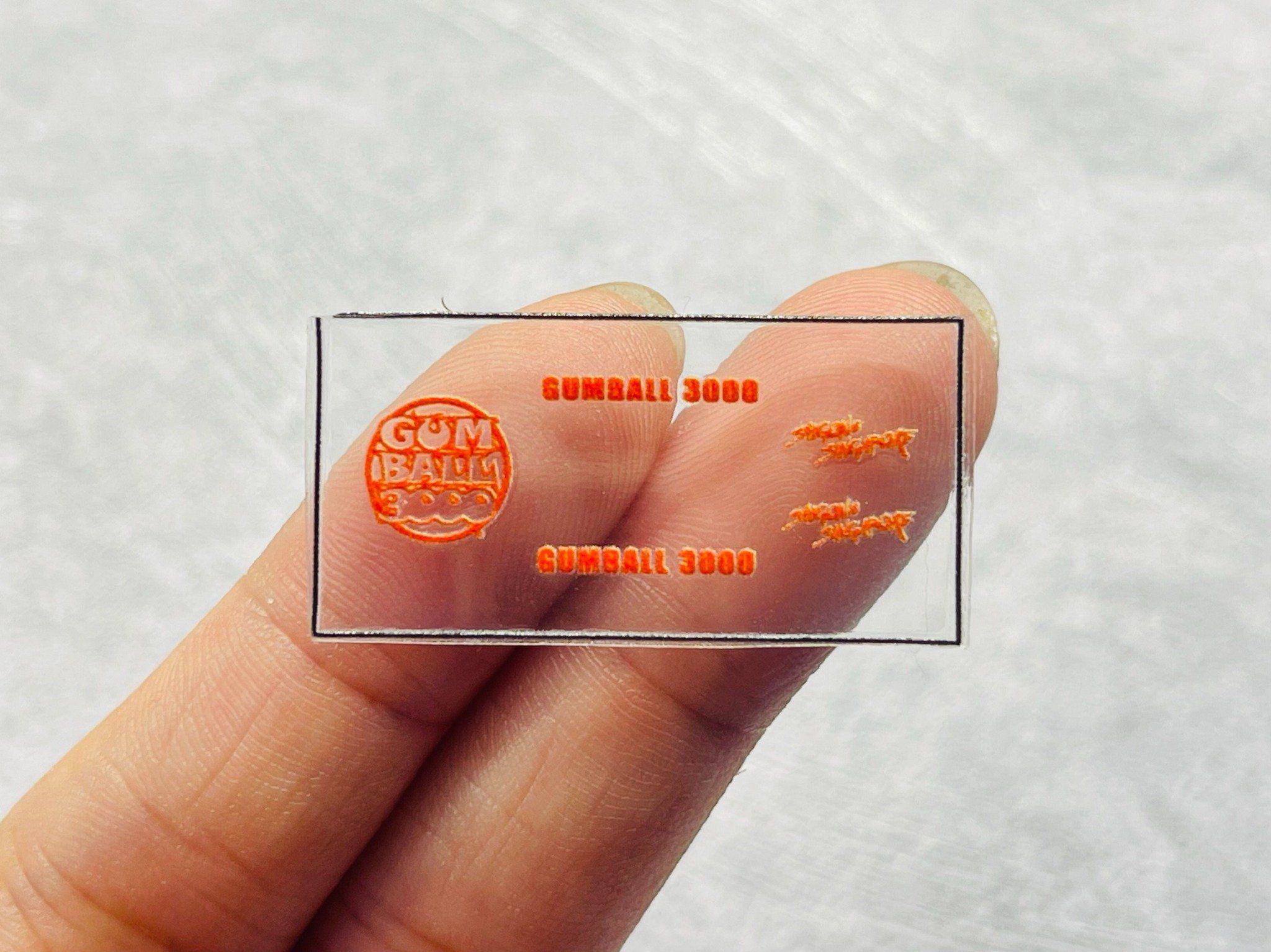 Decal UV sự kiện Gumball 3000 cho mô hình ô tô tỉ lệ 1:64 dán tất cả nền màu Autono1 DC832